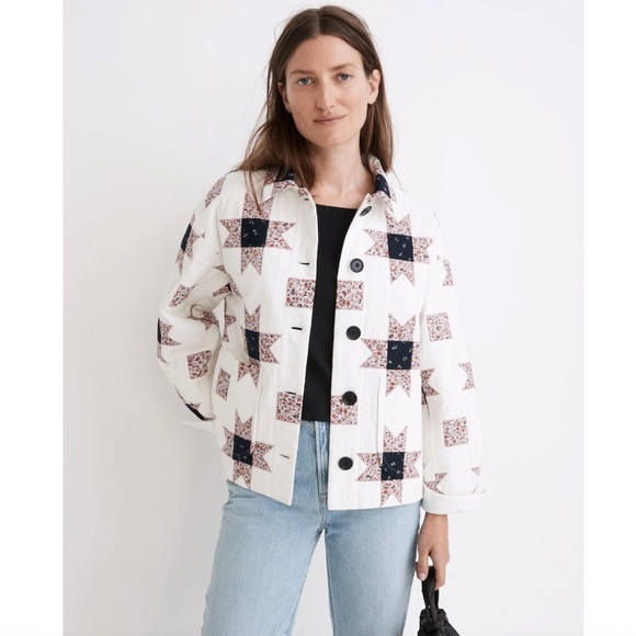 Madewell Shirt Jacket in Patchwork Quilt - Picture 1 of 5